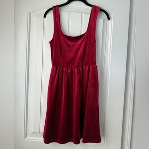 Red Old Navy sleeveless dress with pockets